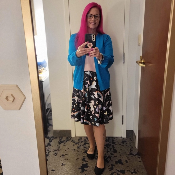 HDE, swing skirt, with unicorns, rainbows, and a ton of fun! - Picture 7 of 10